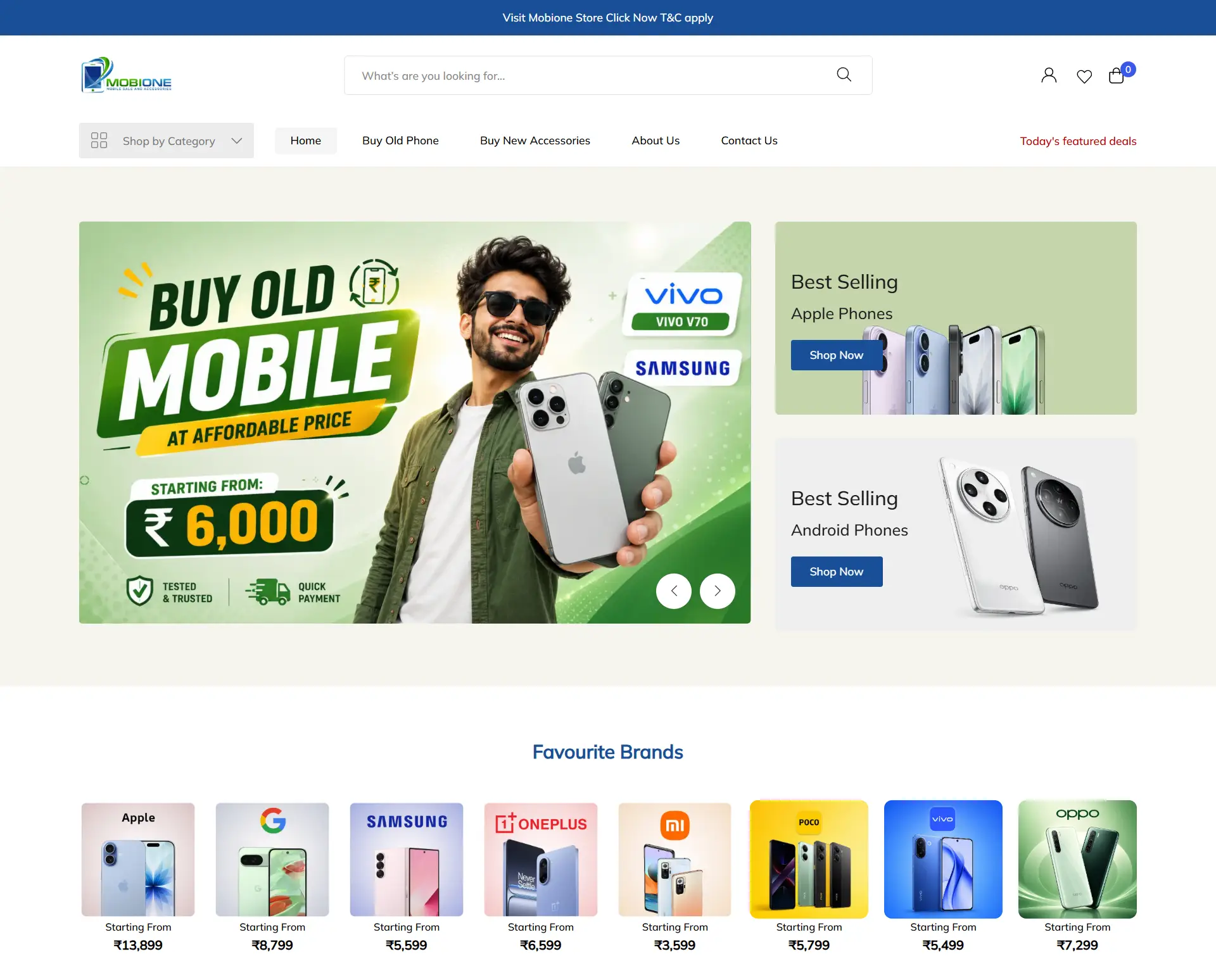 Mobione Website